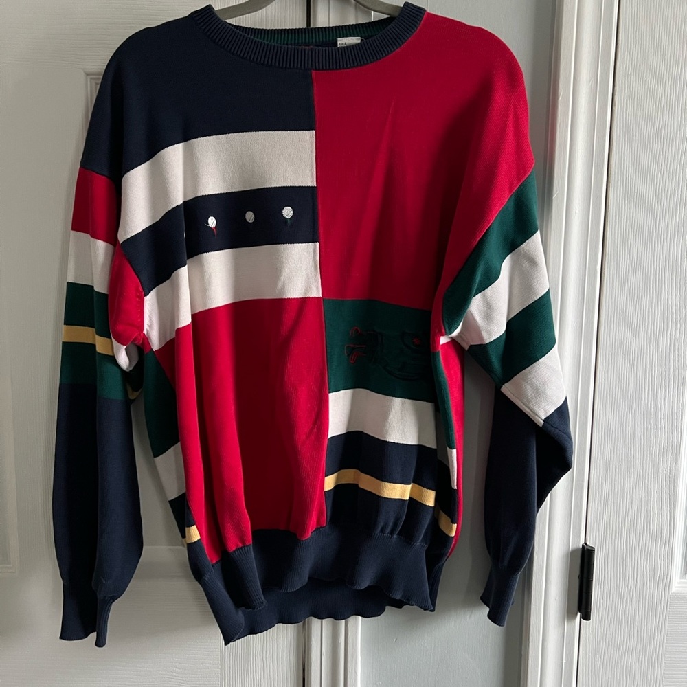 Vintage Golf  Colorblock Sweater